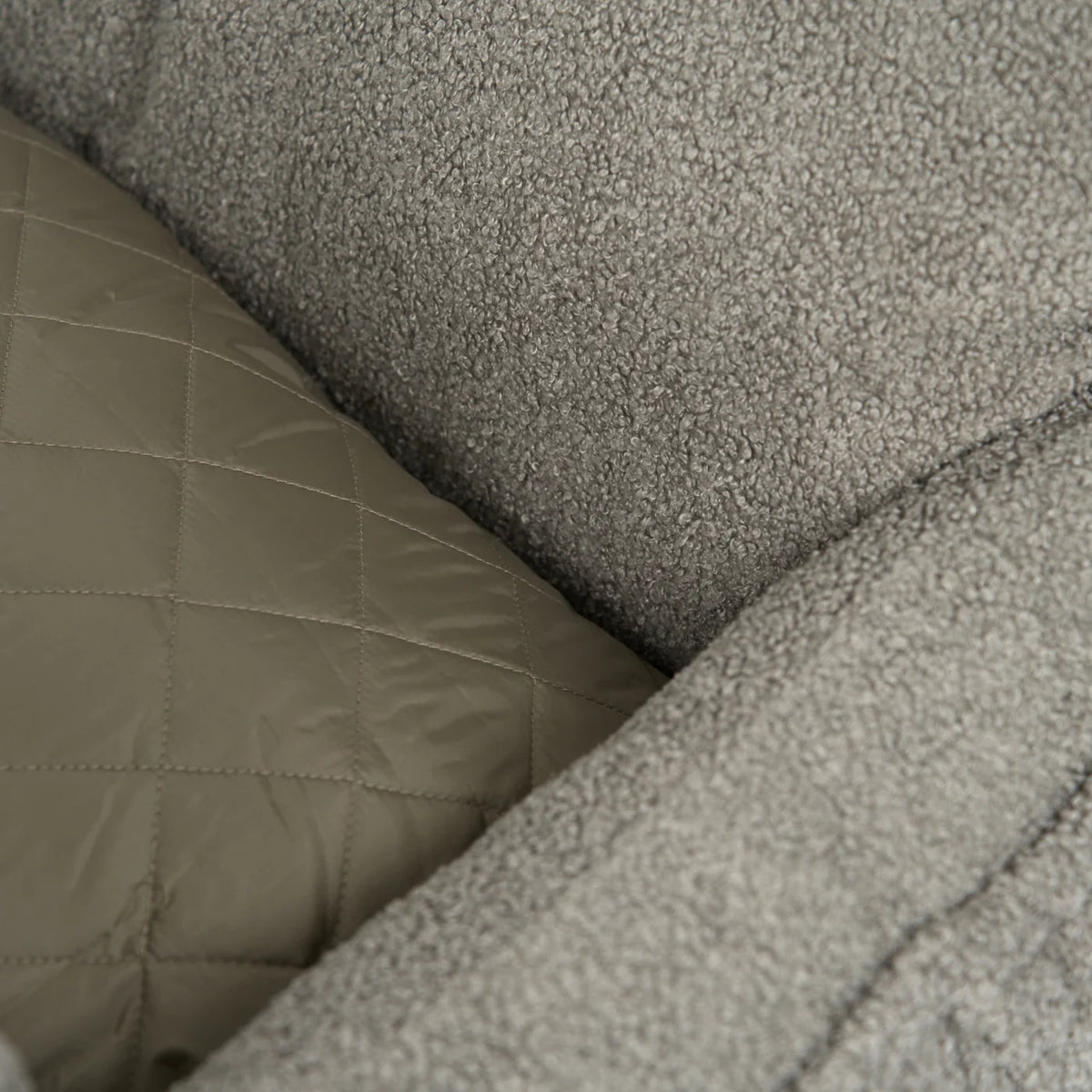 Lara Autositz XXL TEDDY Taupe tragbare Tasche