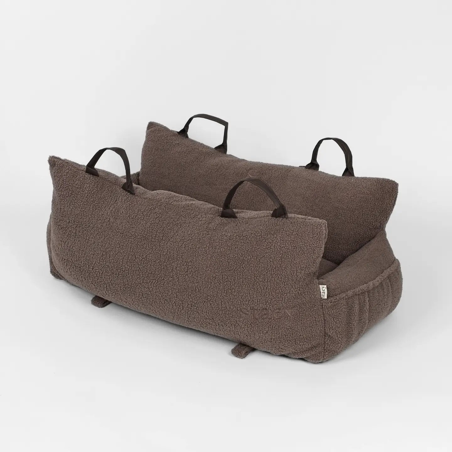 Clara Autositz XXL Teddy Taupe Limitierte Auflage tragbare Tasche