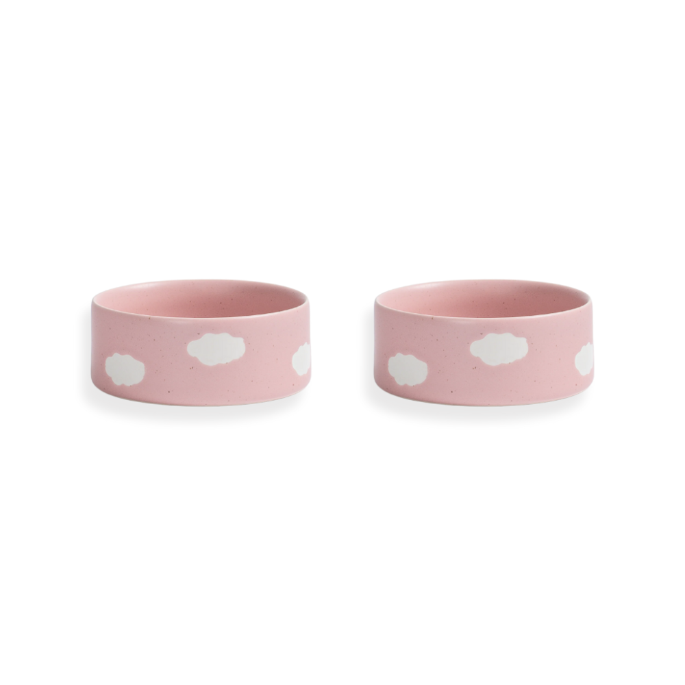 2-teiliges Set Hundenapf CLOUD Rosa - egg back home