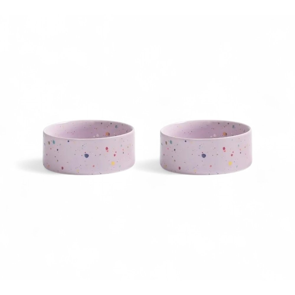 2-teiliges Set Hundenapf PARTY Flieder 14 cm - egg back home