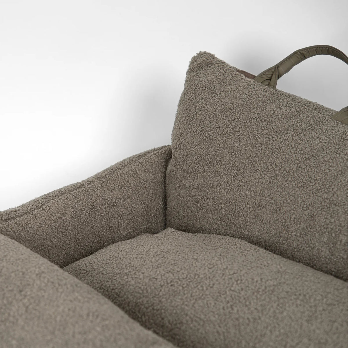 Lara Autositz XXL TEDDY Taupe tragbare Tasche
