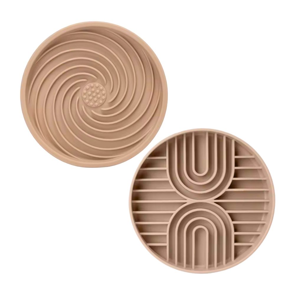 2er-Set Slow Feeder Bowl & Lick Mat AIR Nude - LOVIN'DOG