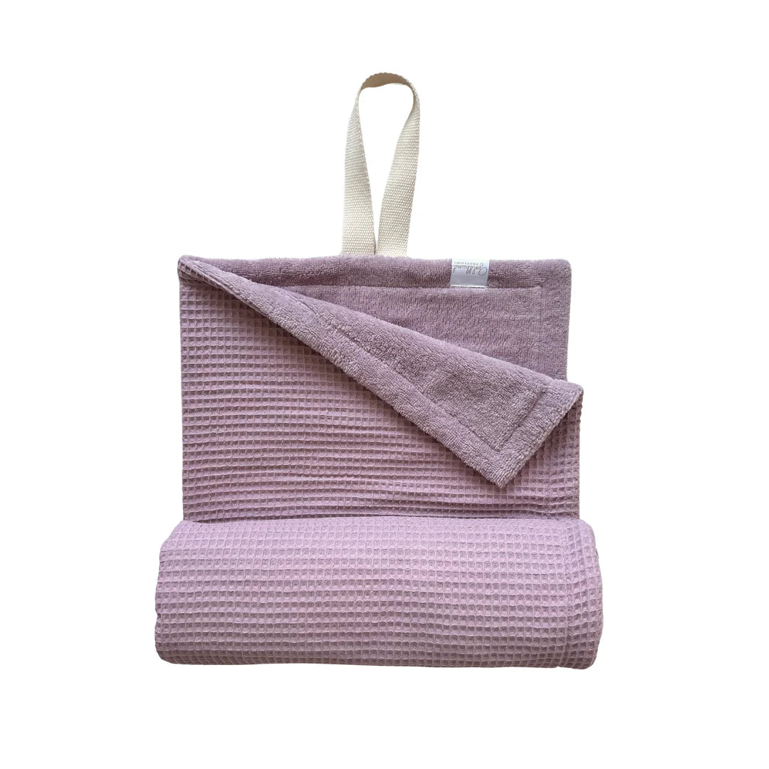 2-in-1 Plaid "dry" Hundedecke & Hundehandtuch Blush - Goldhund