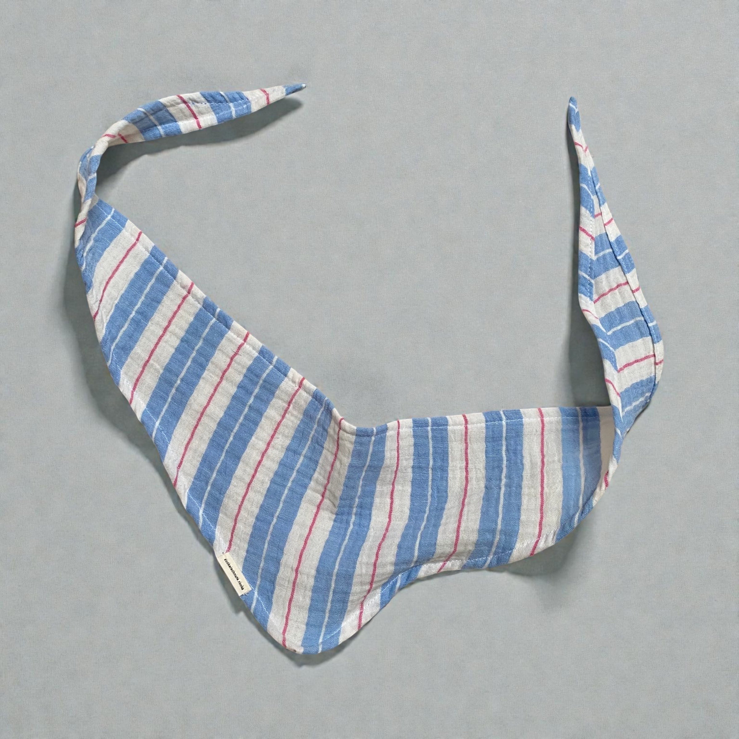 Bandana Musselin Azur Streifen