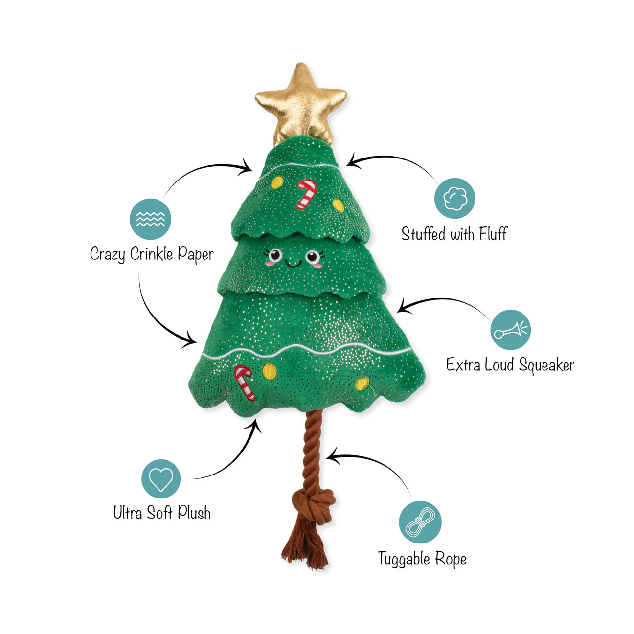 Hundespielzeug Christbaum FIR REAL FUN AHEAD