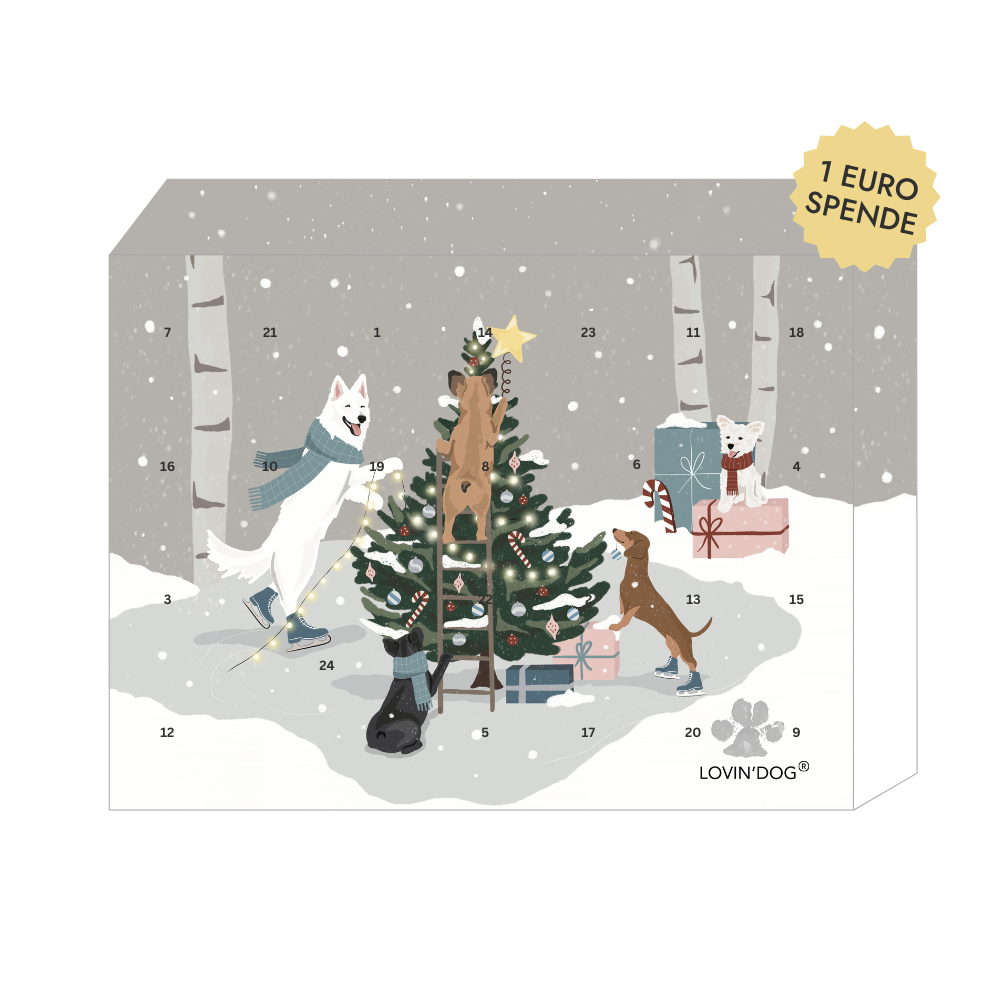 3D Vorderseite Hunde Adventskalender 2025 - LOVIN'DOG