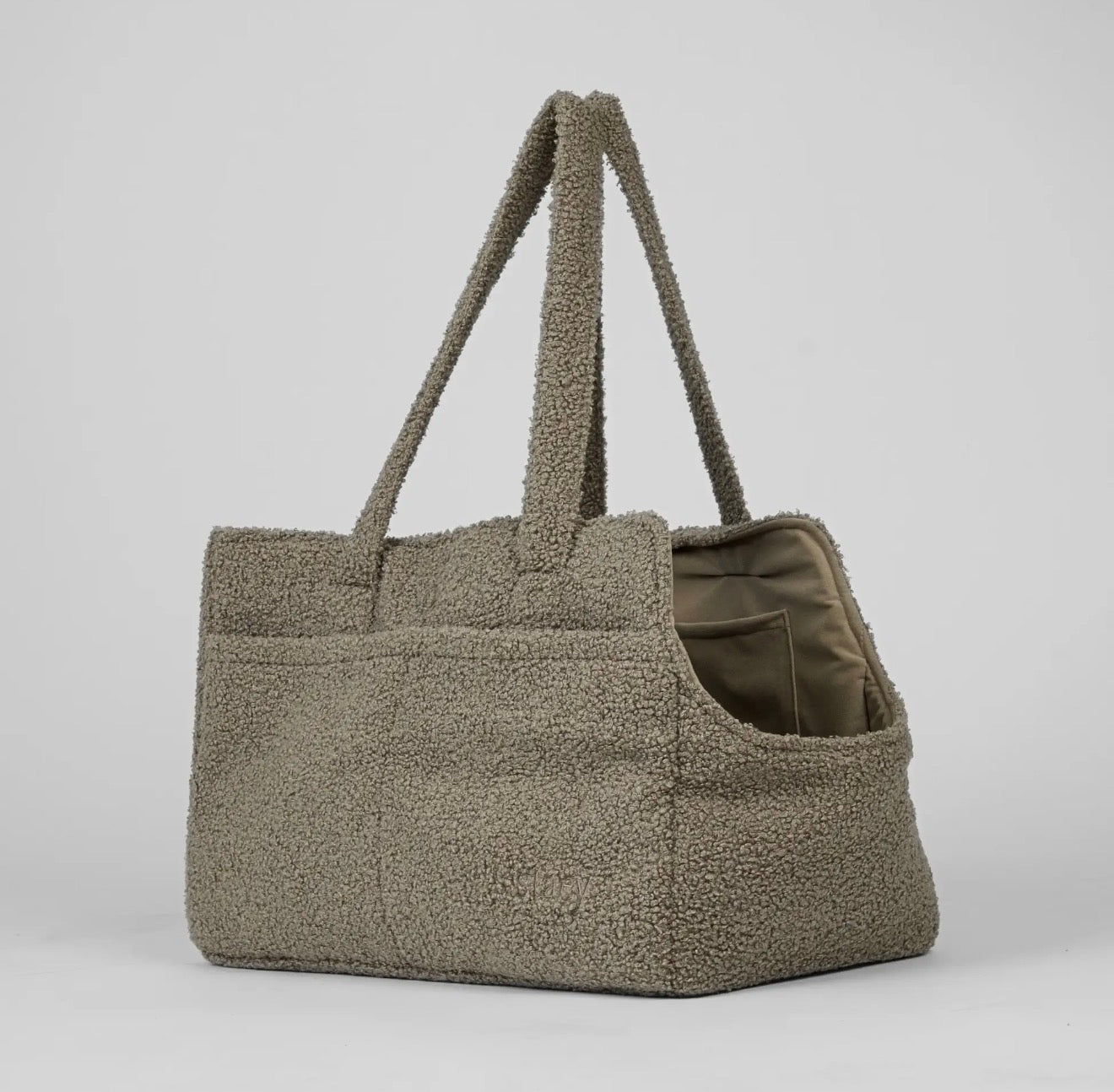 Hundetragetasche Vilda Teddy Taupe