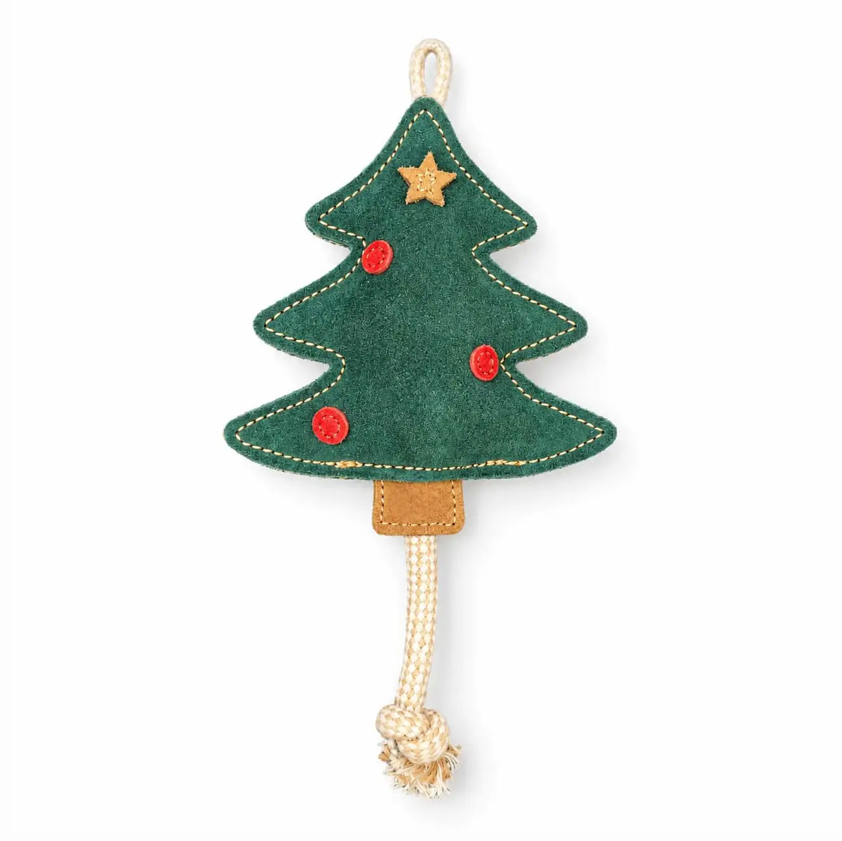 Hundespielzeug Weihnachtsbaum aus Wildleder