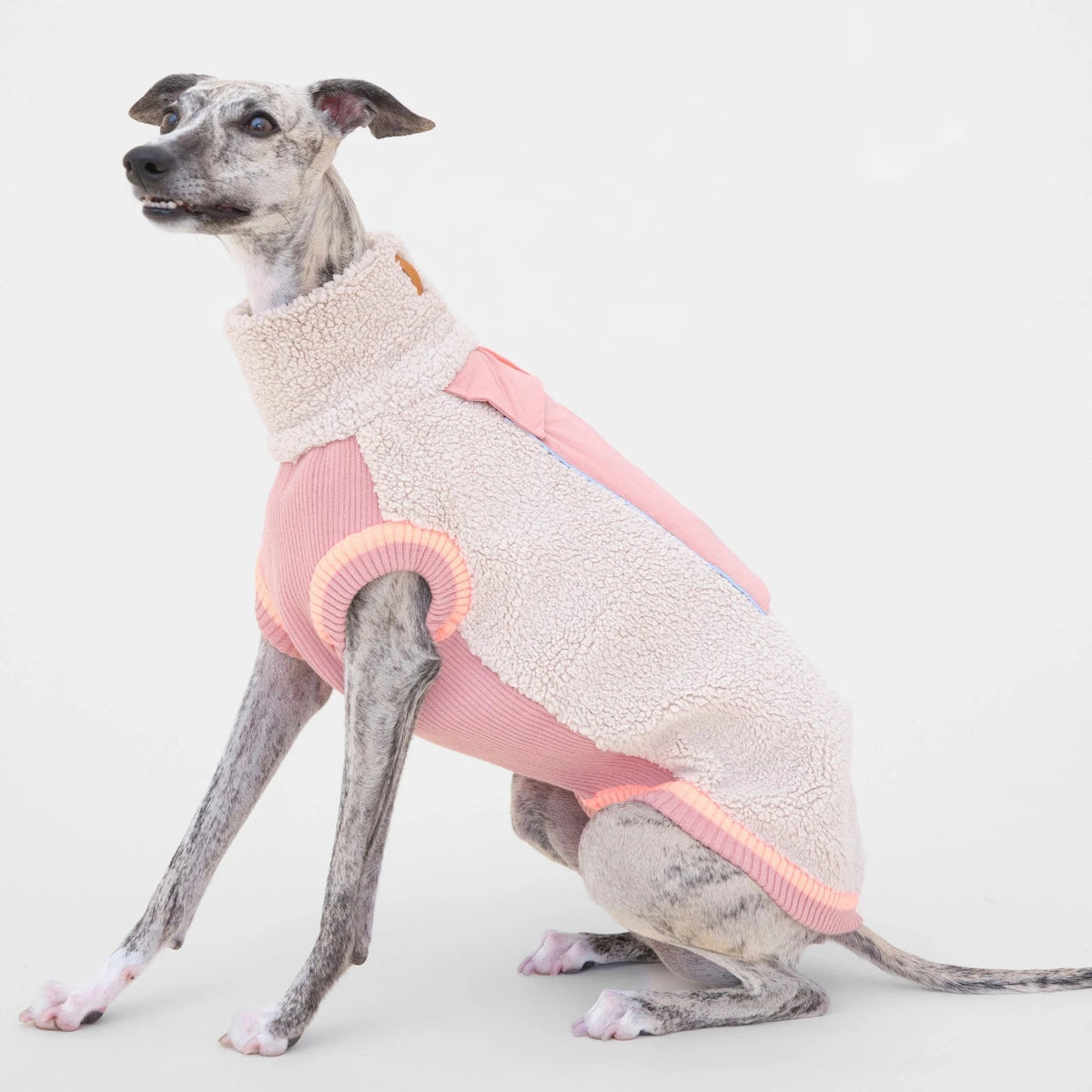 lumiies® Sport Racer Hundepollover aus Teddy-Sherpa-Fleece