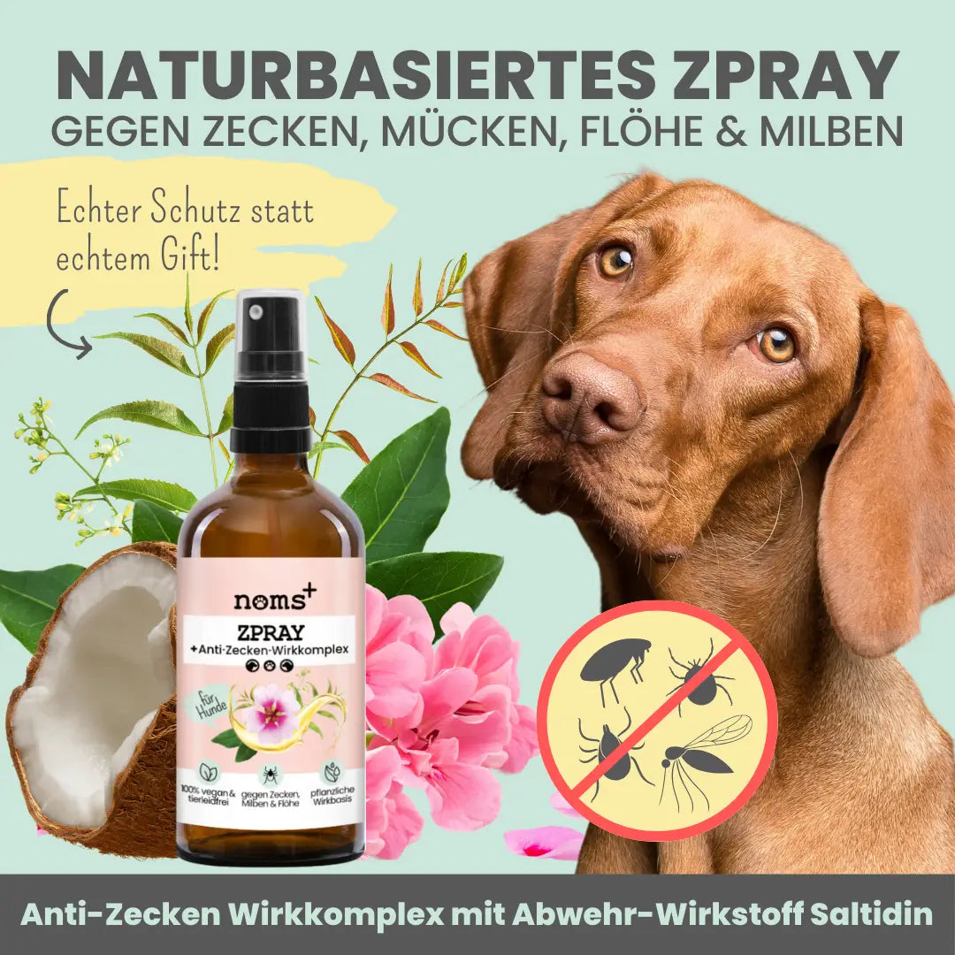 noms+ Zpray gegen Zecken, Flöhe, Milben & Mücken