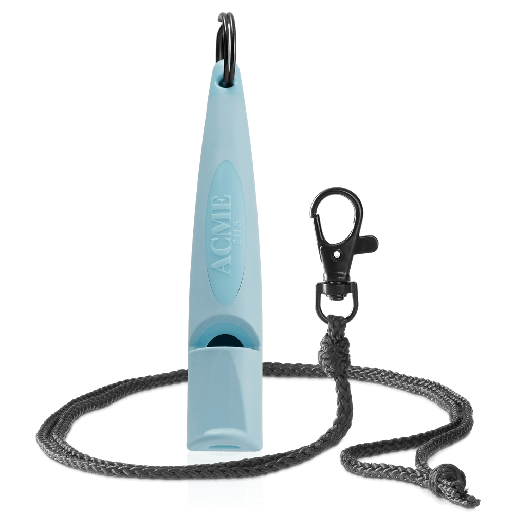 ALPHA Hundepfeife 211,5 Baby Blue mit schwarzem Band - ACME