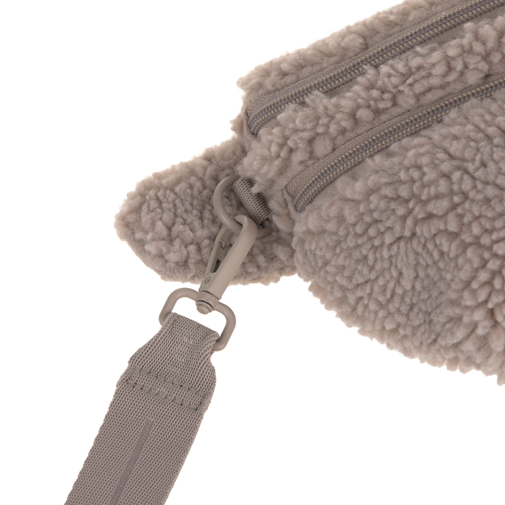 Abnehmbarer Taschenriemen Gassitasche EMMA Teddy Taupe - PALOPA