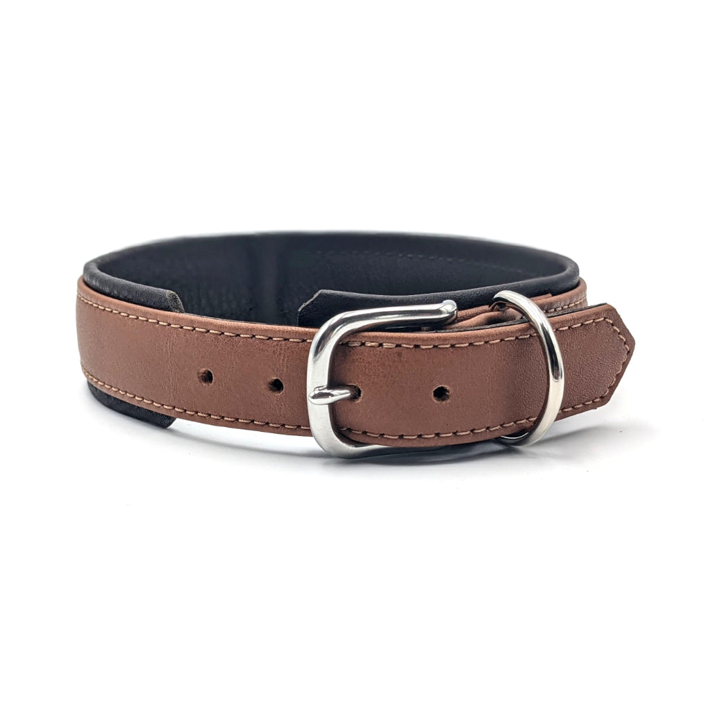 Halsband AMICI Nappaleder Cognac - Laboni