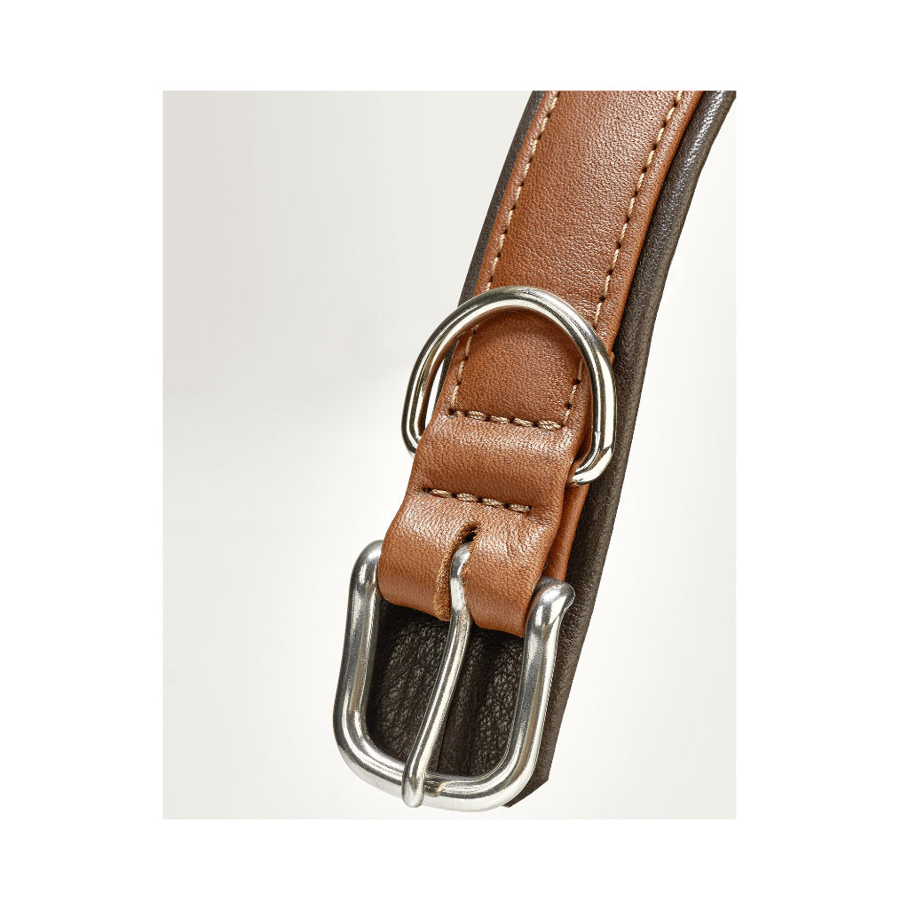 Verschluss Halsband AMICI Nappaleder Cognac - Laboni