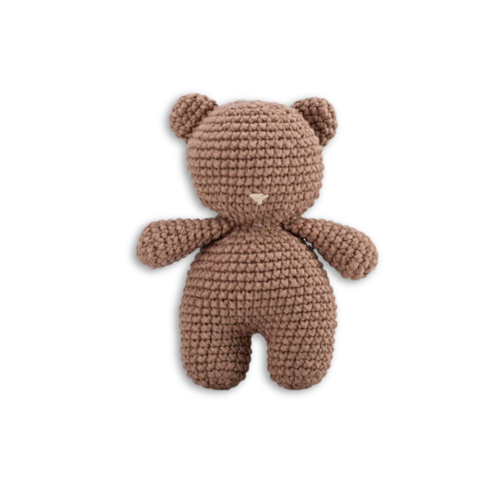 Hundespielzeug Bär BRUNO gehäkelt 14 cm - Lillabel