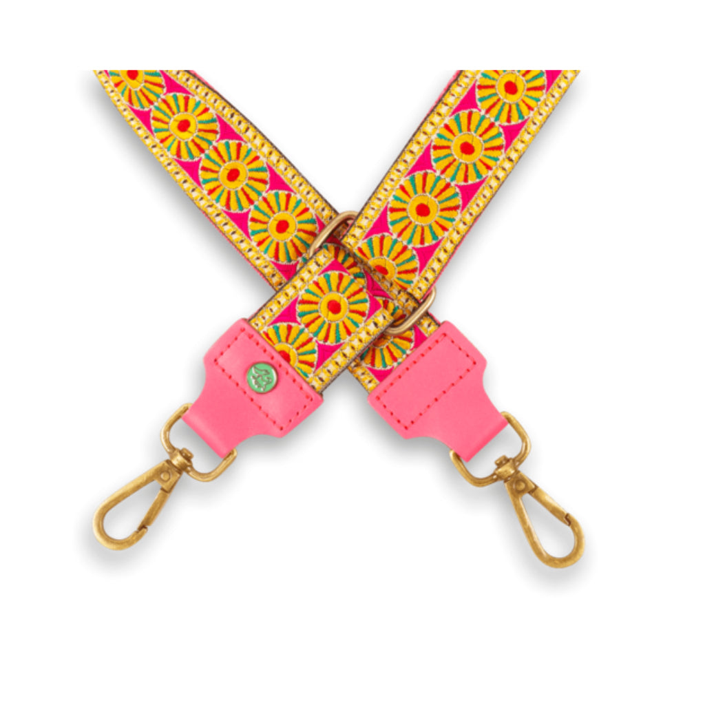 Karabiner Taschenriemen Bagstrap Yellow Flower - Dog With A Mission - DWAM