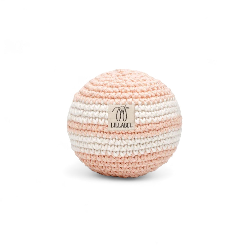 Ball RAINBOW gehäkelt PEACH - LILLABEL