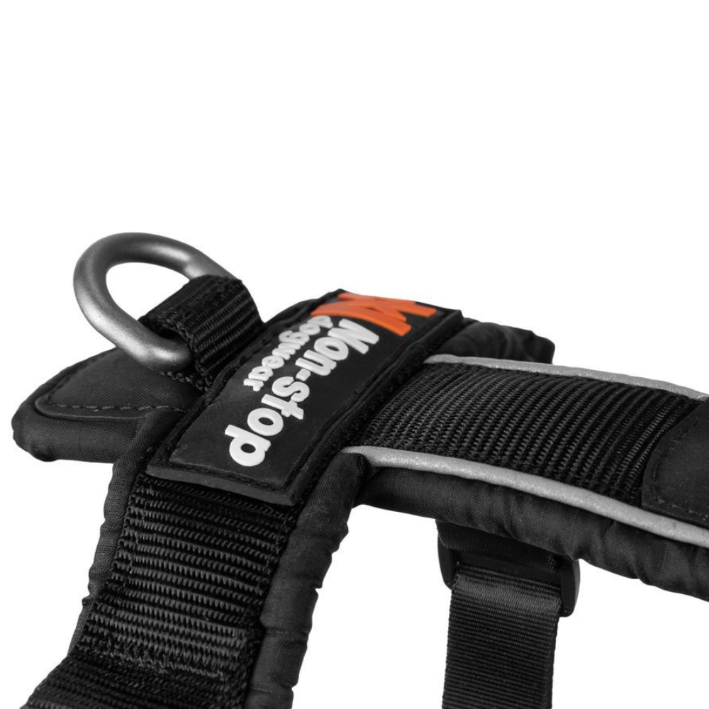 Aluminium D-Ring Hundegeschirr LINE Harness 5.0 black - non-stop dogwear®