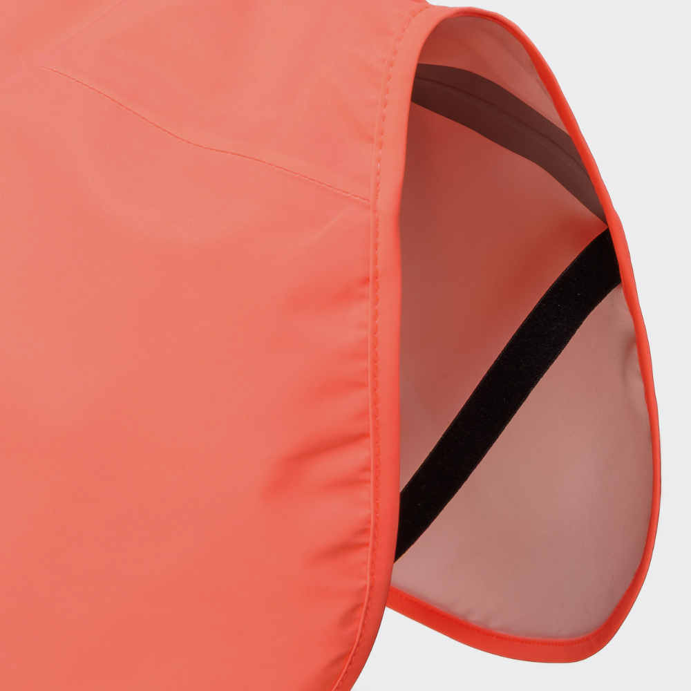 Befestigung Hinterbeine Cloud7 AKTIV Hunderegenmantel Peach-Neon Peach