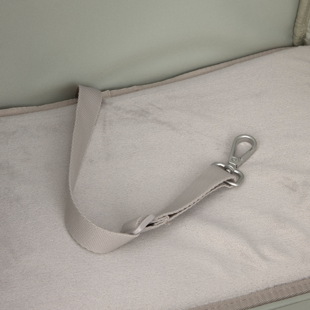 Befestigungskarabiner / Kurzleine PALOPA Hunderucksack KARI Taupe