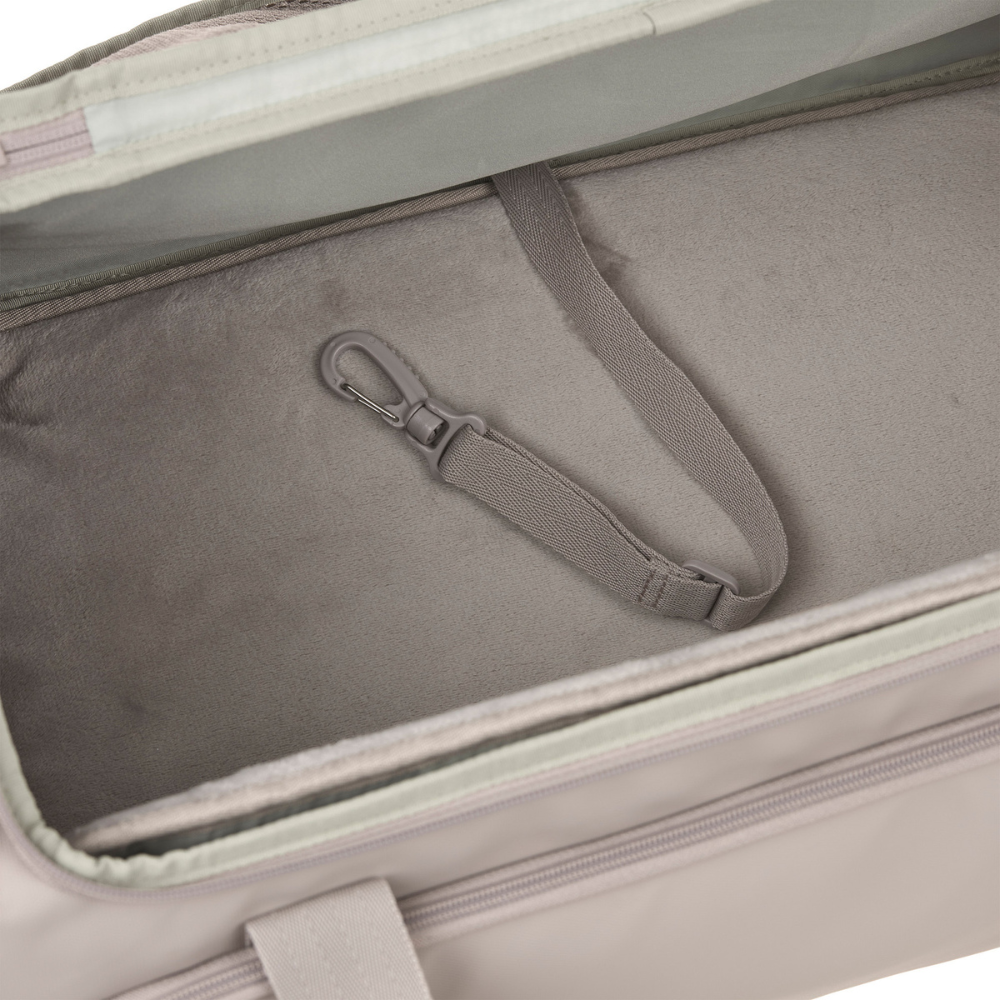 Befestigungskarabiner / Kurzleine PALOPA Hundereisetasche Travel Carrier BENNO Taupe