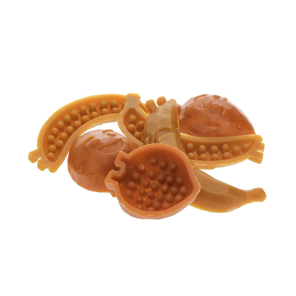 Beispielinhalt Dental Kausnack Puppy Soft Garden Bites Fruity Friends - Duvo+