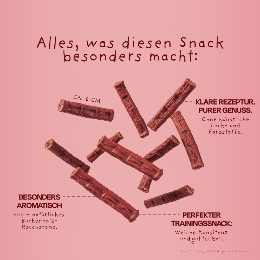 Beispielinhalt & Eigenschaften VEGDOG BEEVYS mit Rote Beete & Buchenrauch