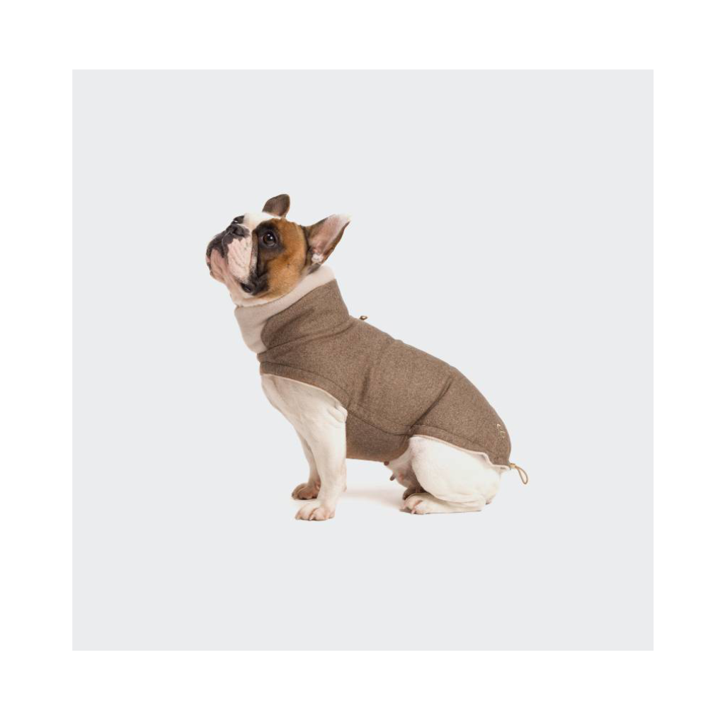 Frenchie mit Cloud7 Hundemantel FRANZÖSISCHE BULLDOGGE Brooklyn Flanell Hazel