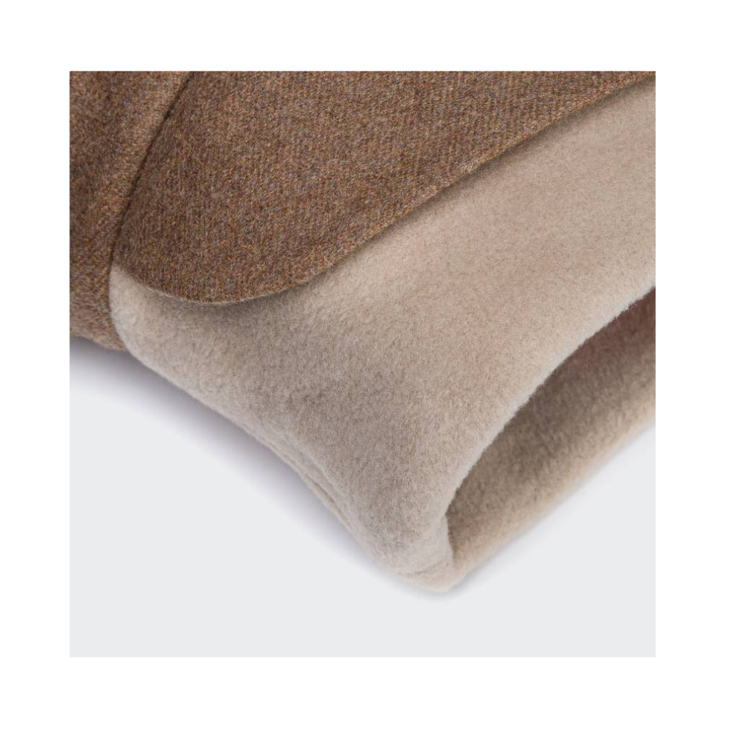 Material Cloud7 Hundemantel FRANZÖSISCHE BULLDOGGE Brooklyn Flanell Hazel