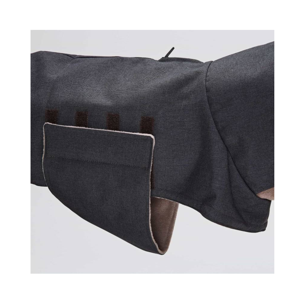 Verschluss Bauch Cloud7 Hundemantel Brooklyn Graphit