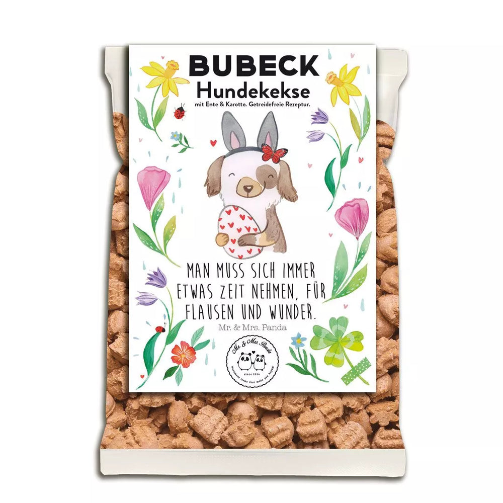 Mr. und Mrs. Panda Edition - Osterkekse - Leckerli - Mitbringsel "Man muss sich immer etwas Zeit nehmen, für Flausen und Wunder" - BUBECK