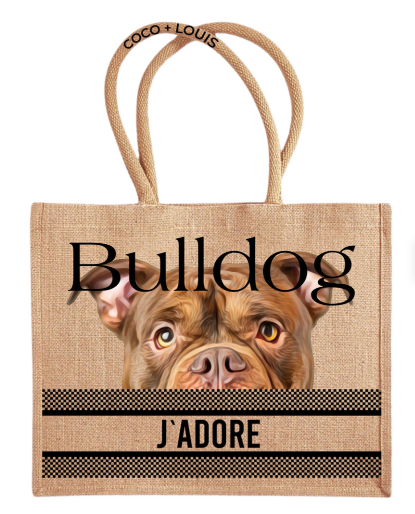 COCO + LOUIS Shopper mit Hundemotiv Bulldog