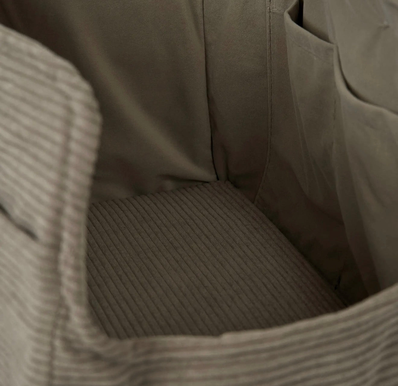 Hundetragetasche Vilda Cord Taupe