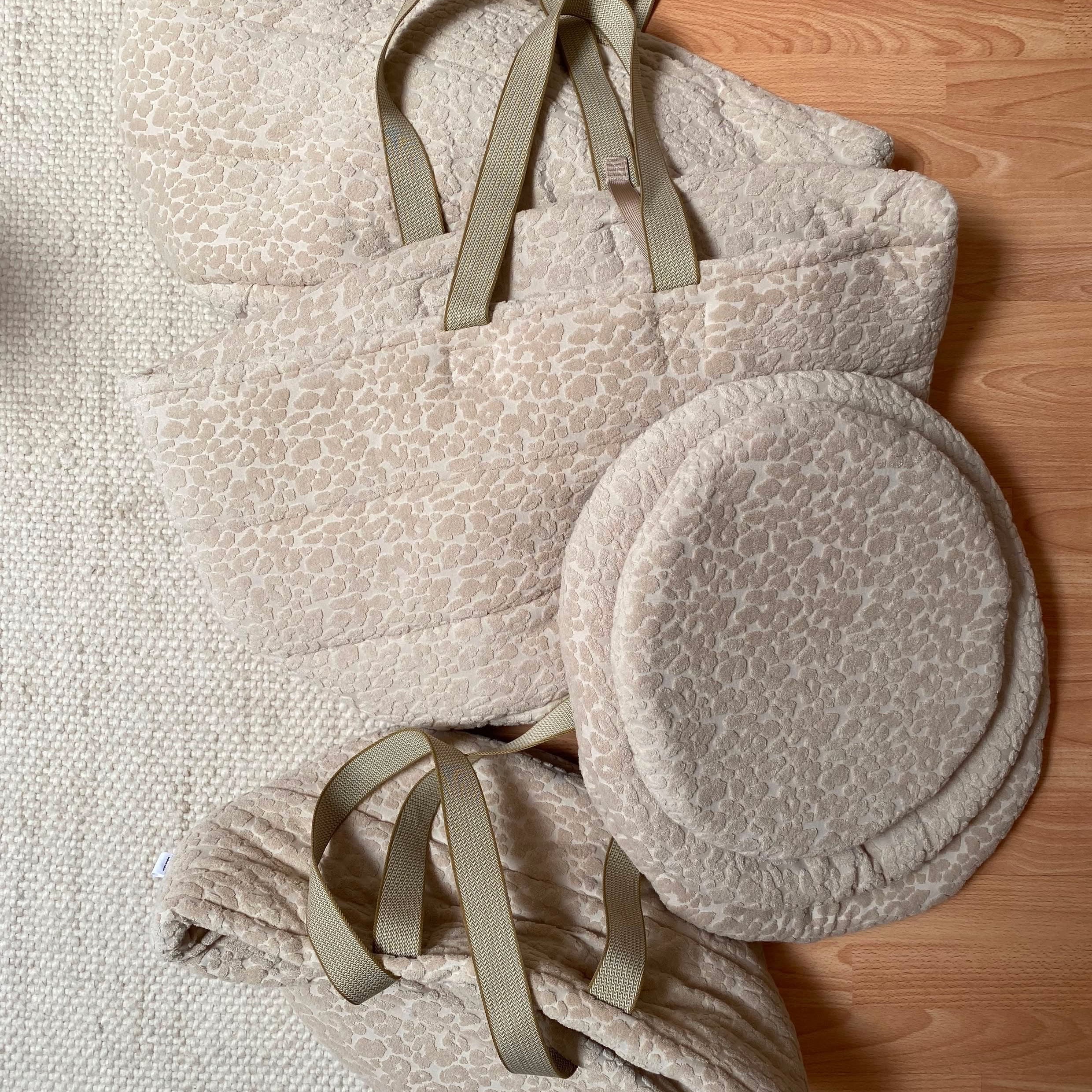 Dog Bag Frottee LEO Beige inkl. Kissen
