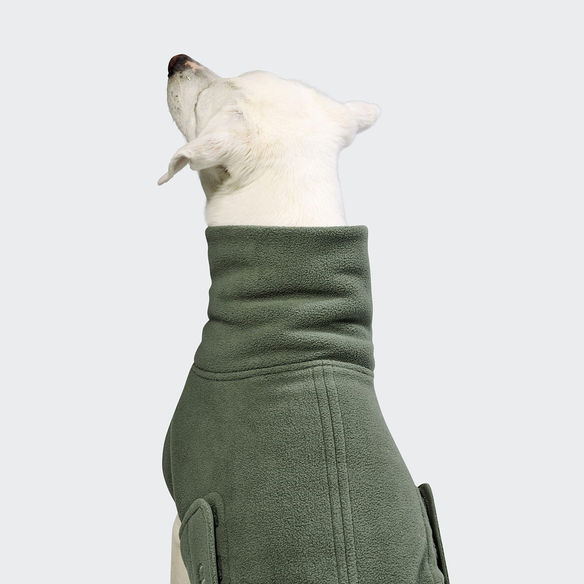 Cloud7 Hundepullover Soft Fleece Derby 2.0 Khaki Tragebild 2