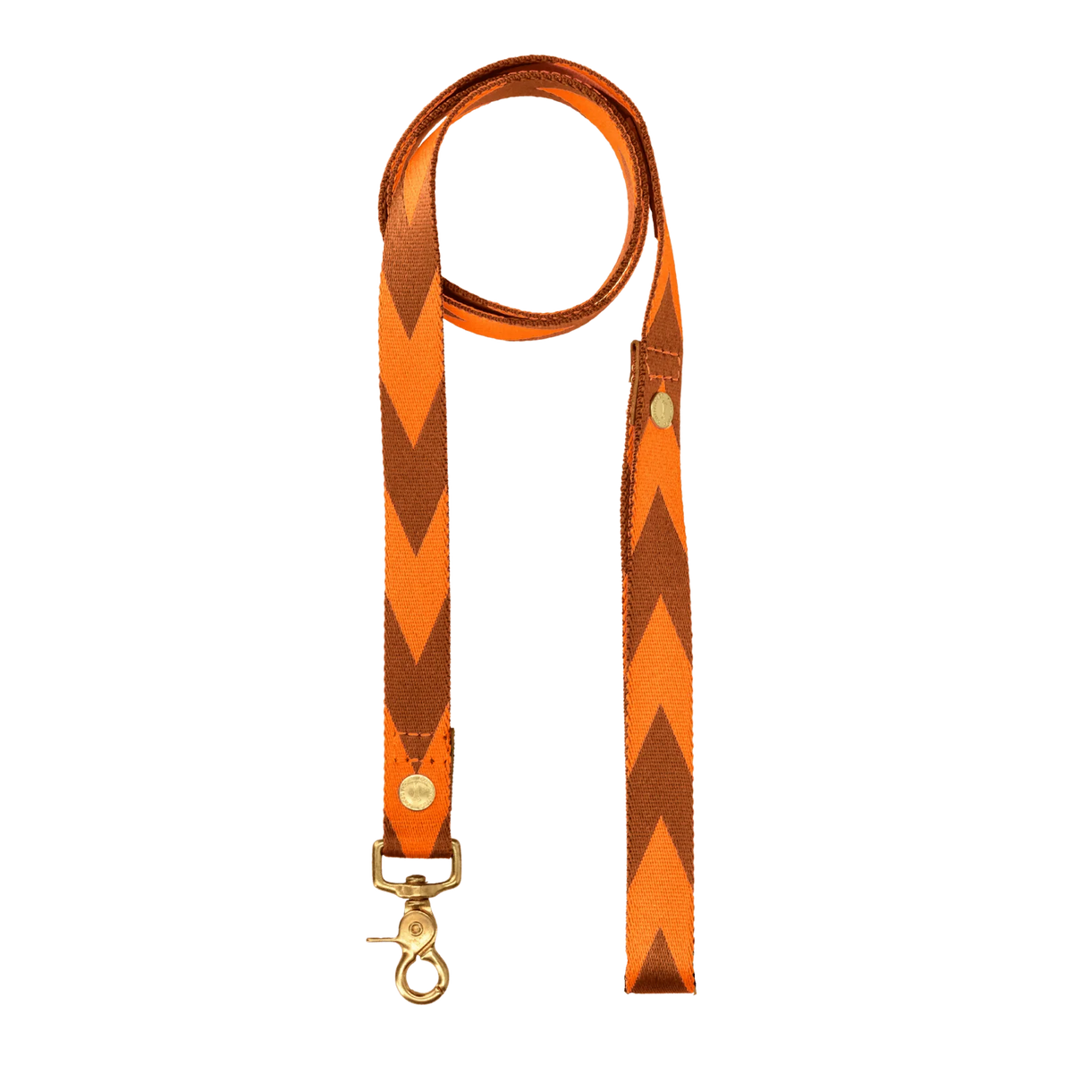 Chommies Everyday Dog Leash Cityleine Orange & Cognac
