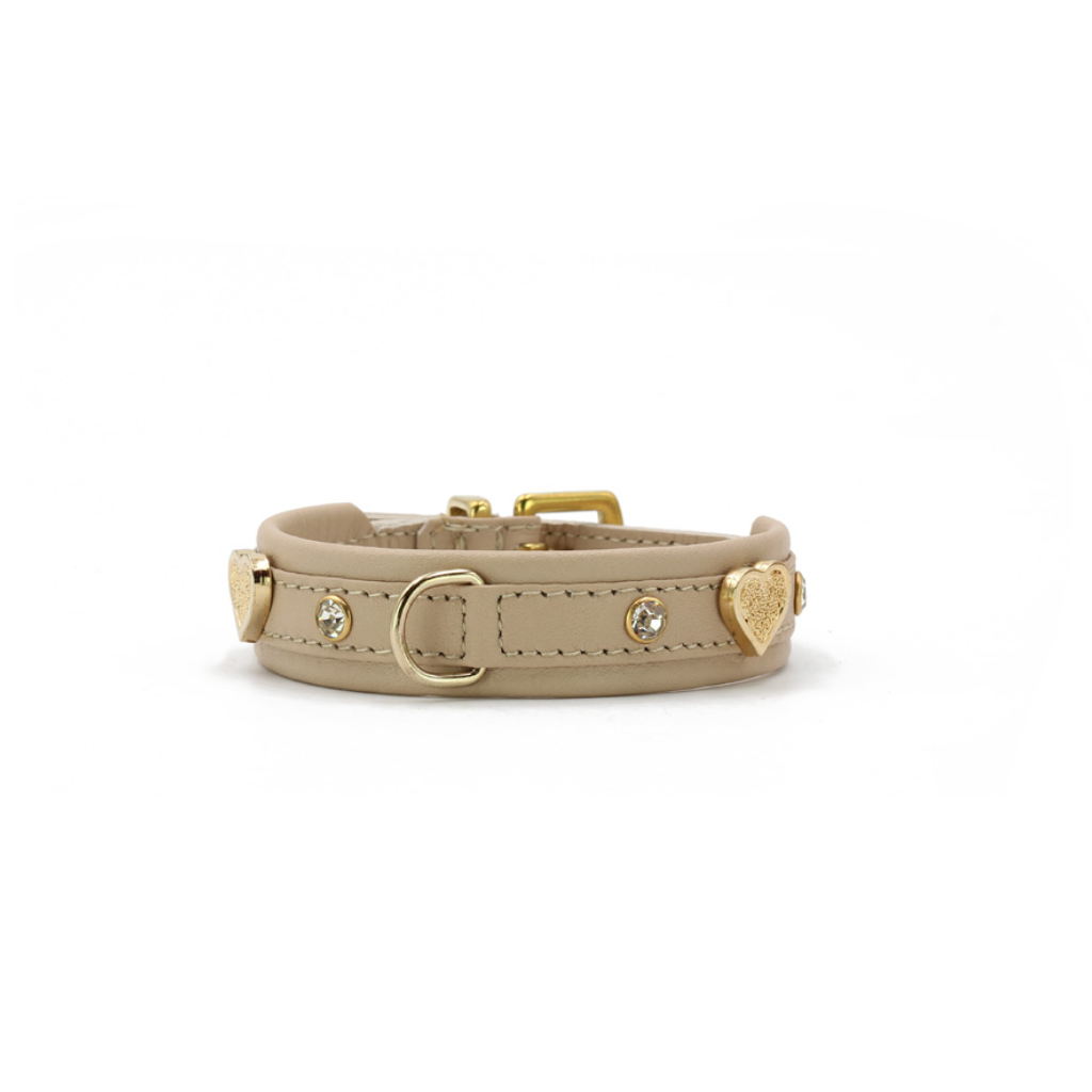 Details 2 Halsband Ciao Mamma Elfenbein - Limited Edition - Maul Ledermanufaktur