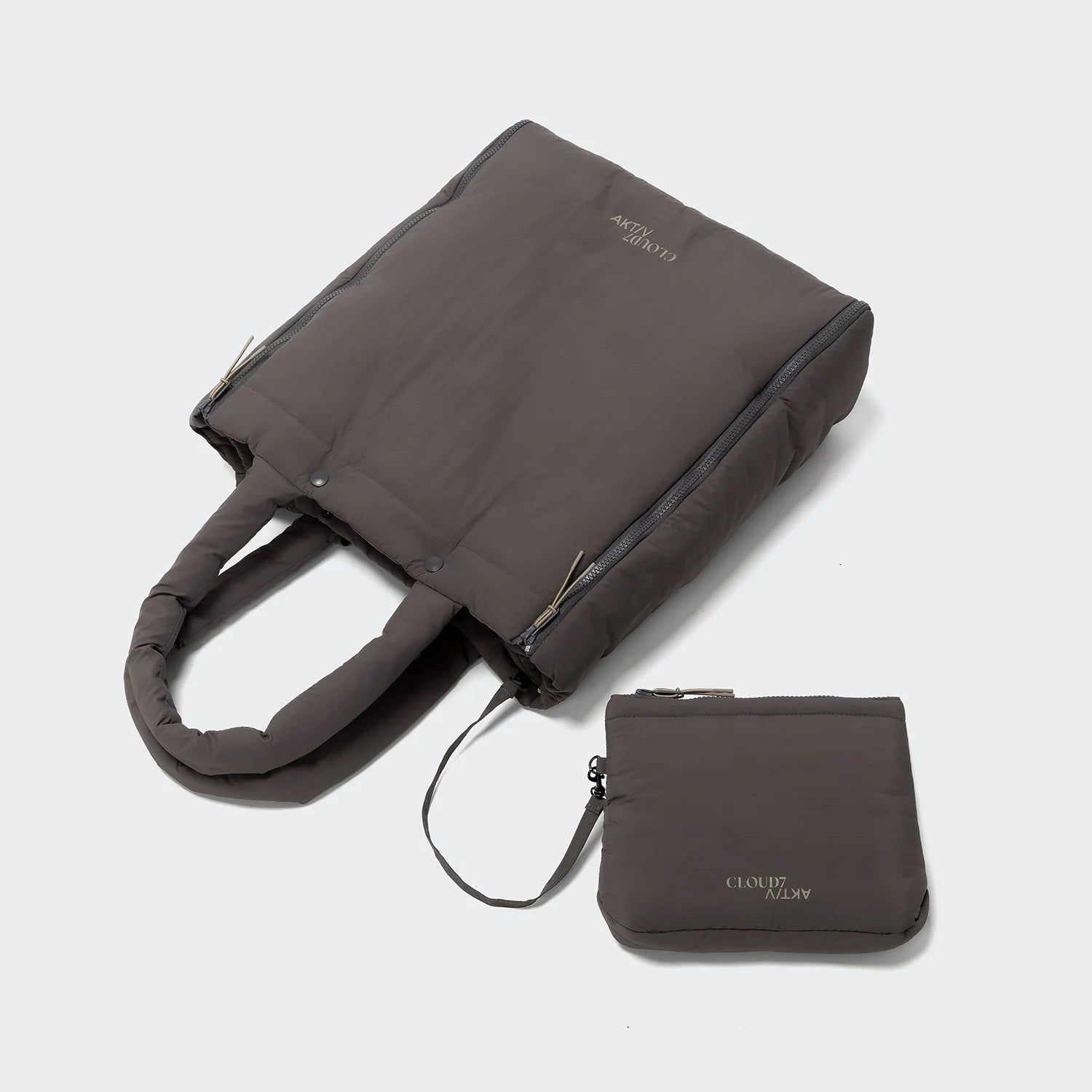 Cloud7 Hundereisebett & Tote Bag AKTIV Puffer Dart Grey Khaki