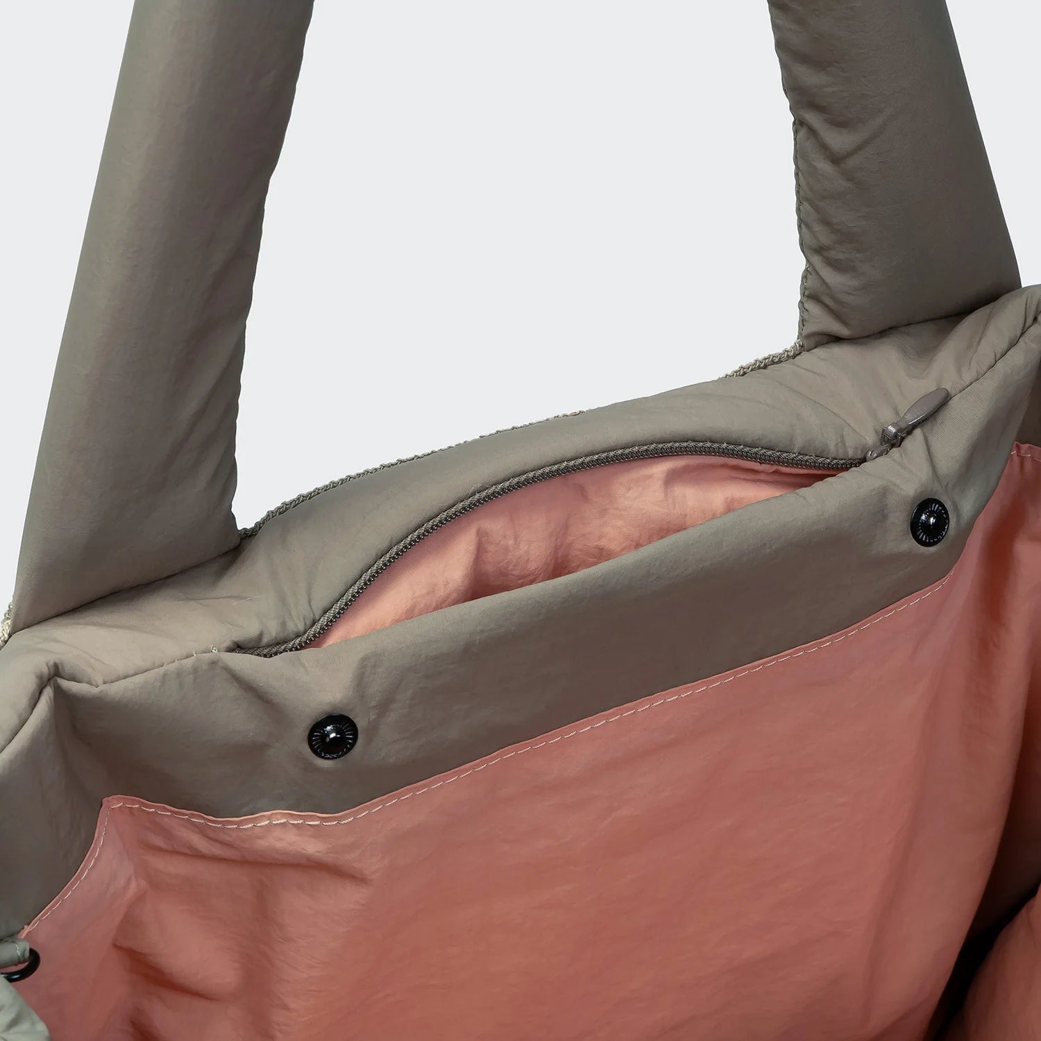 Cloud7 Hundereisebett & Tote Bag AKTIV Puffer Dart Khaki Peach