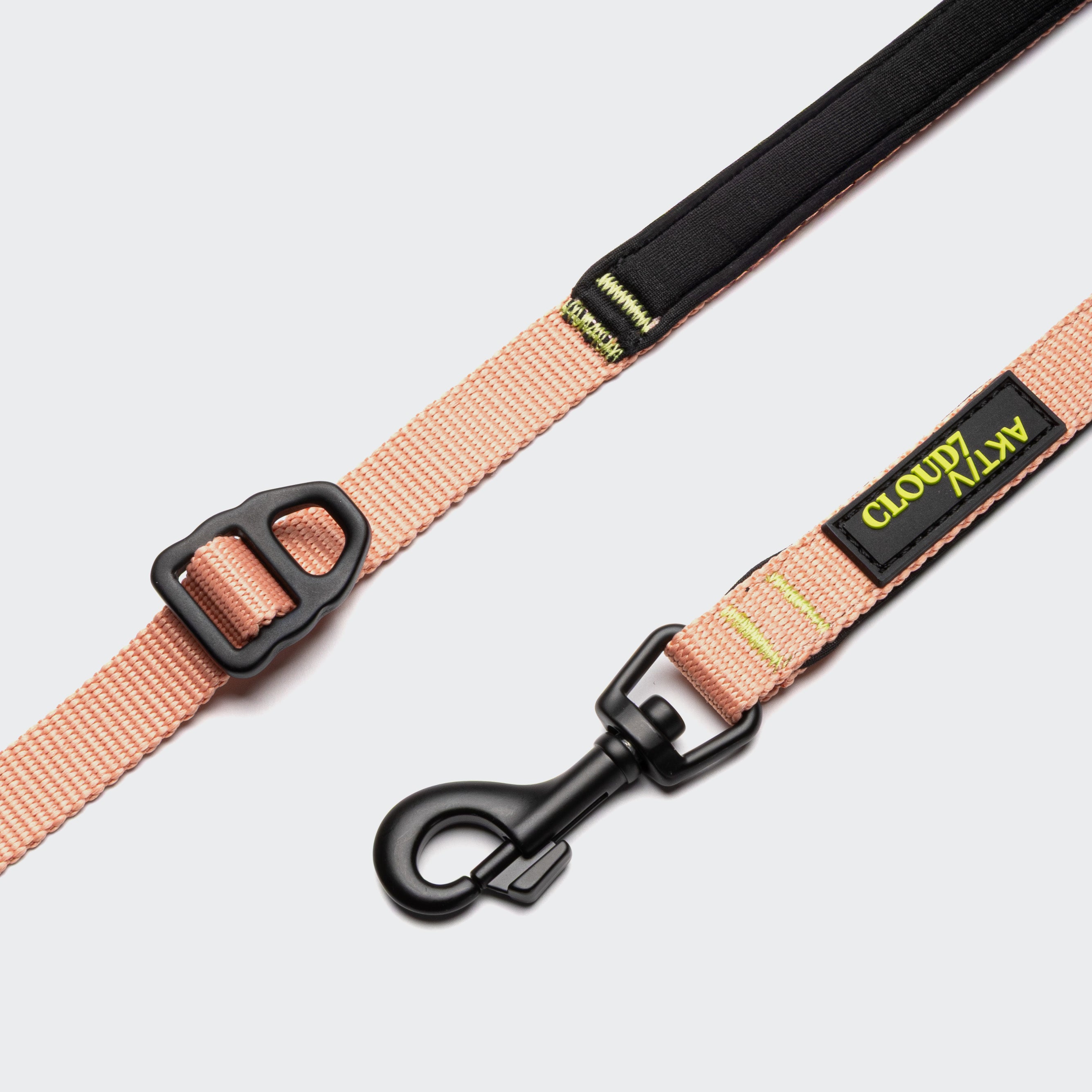 Befestigung & Karabiner Cloud7 AKTIV Handsfree Hundeleine L-1 Peach Größe S