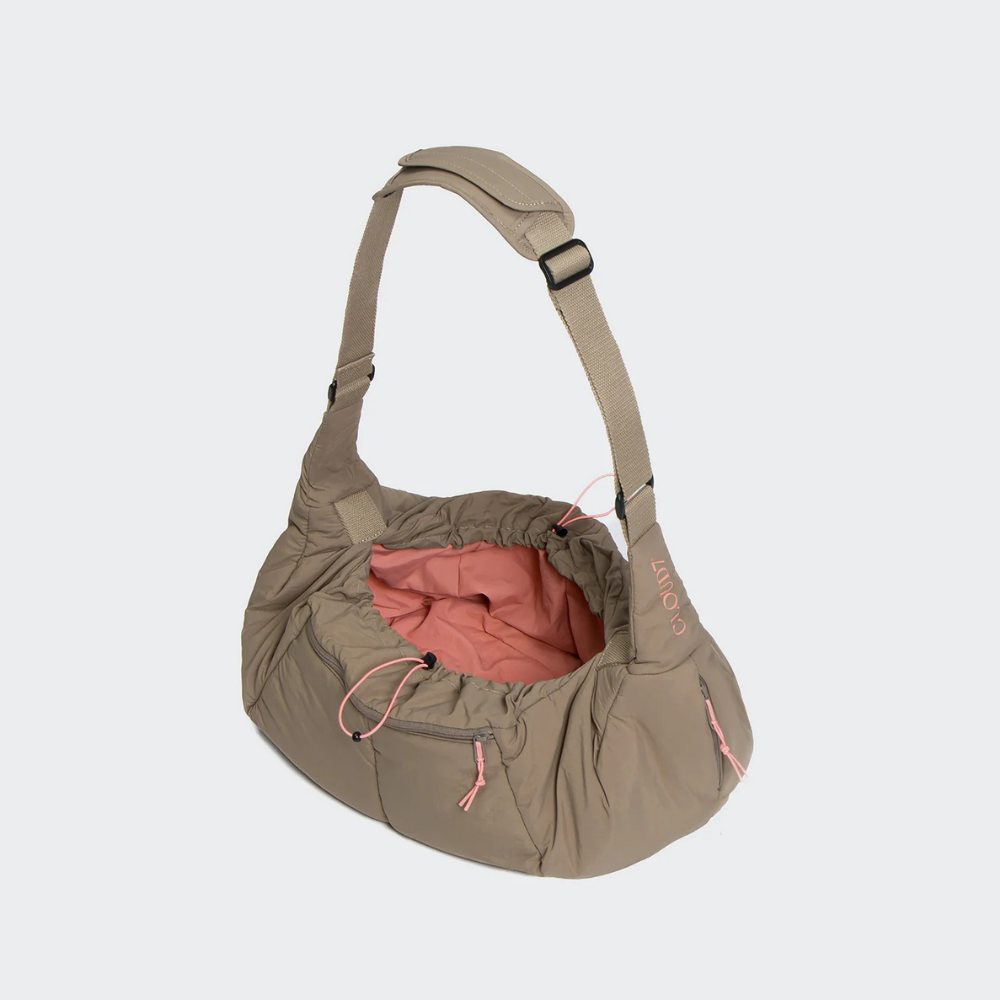 Cloud7 LTTL Hundetragetasche Puffer Khaki Peach