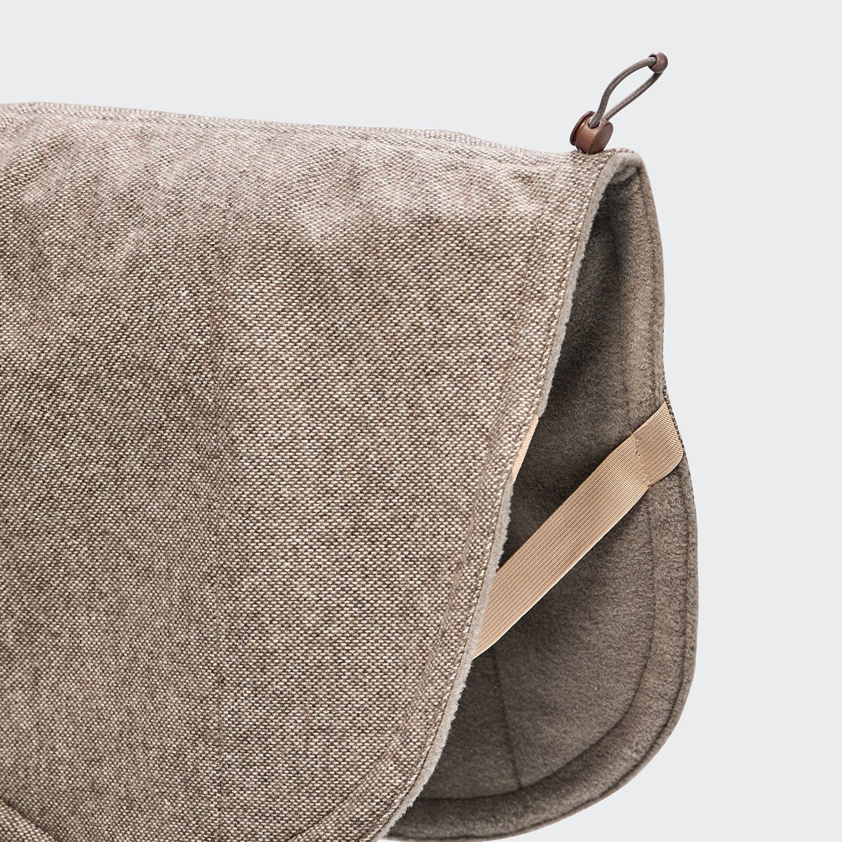 Cloud7 Hundemantel Brooklyn LONG Tweed Beige Beinbefestigung & Gummizug
