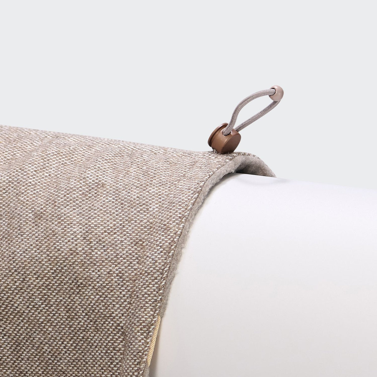Cloud7 Hundemantel Brooklyn LONG Tweed Beige Gummizug hinten