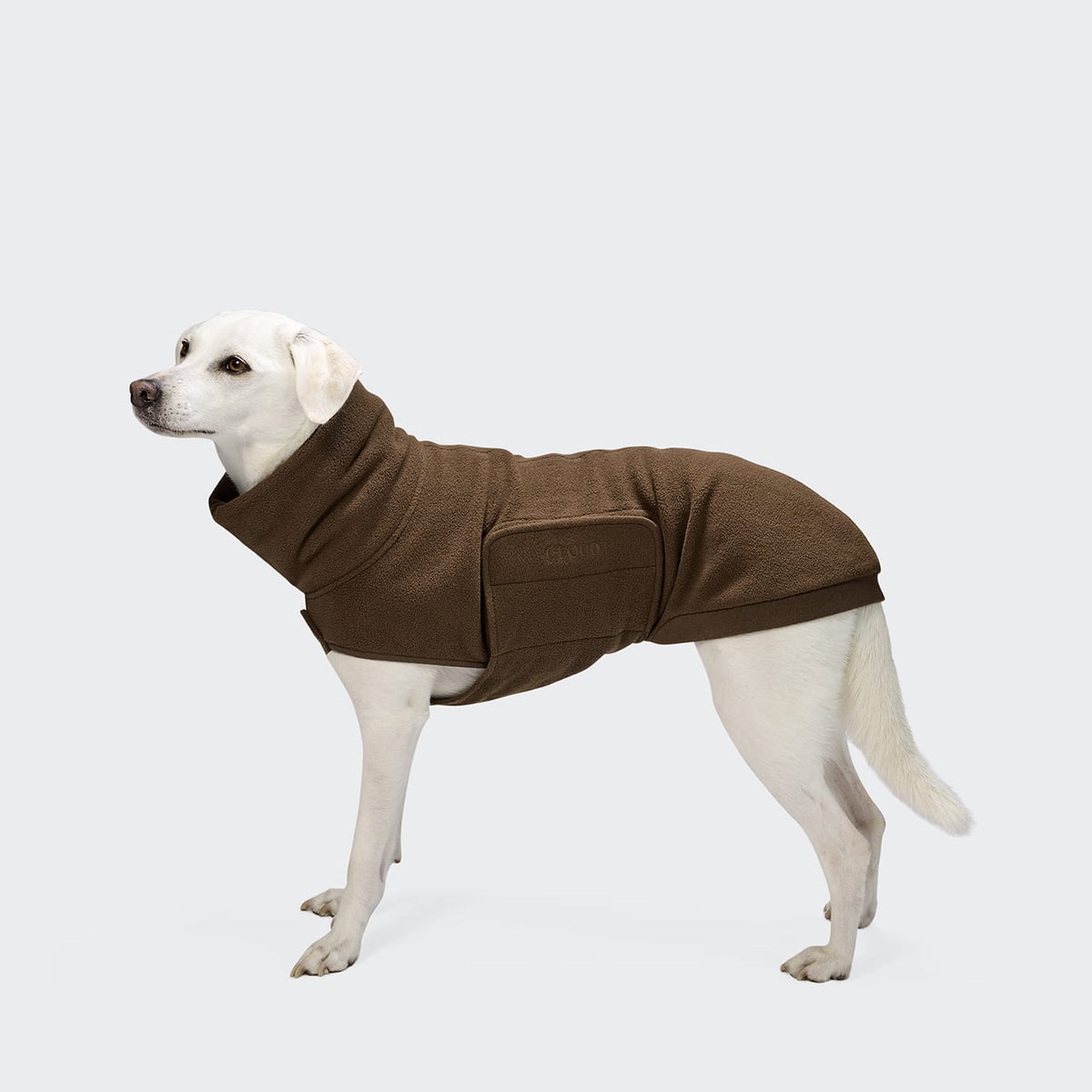 Cloud7 Hundepullover Soft Fleece Derby 2.0 Coffee Tragebild
