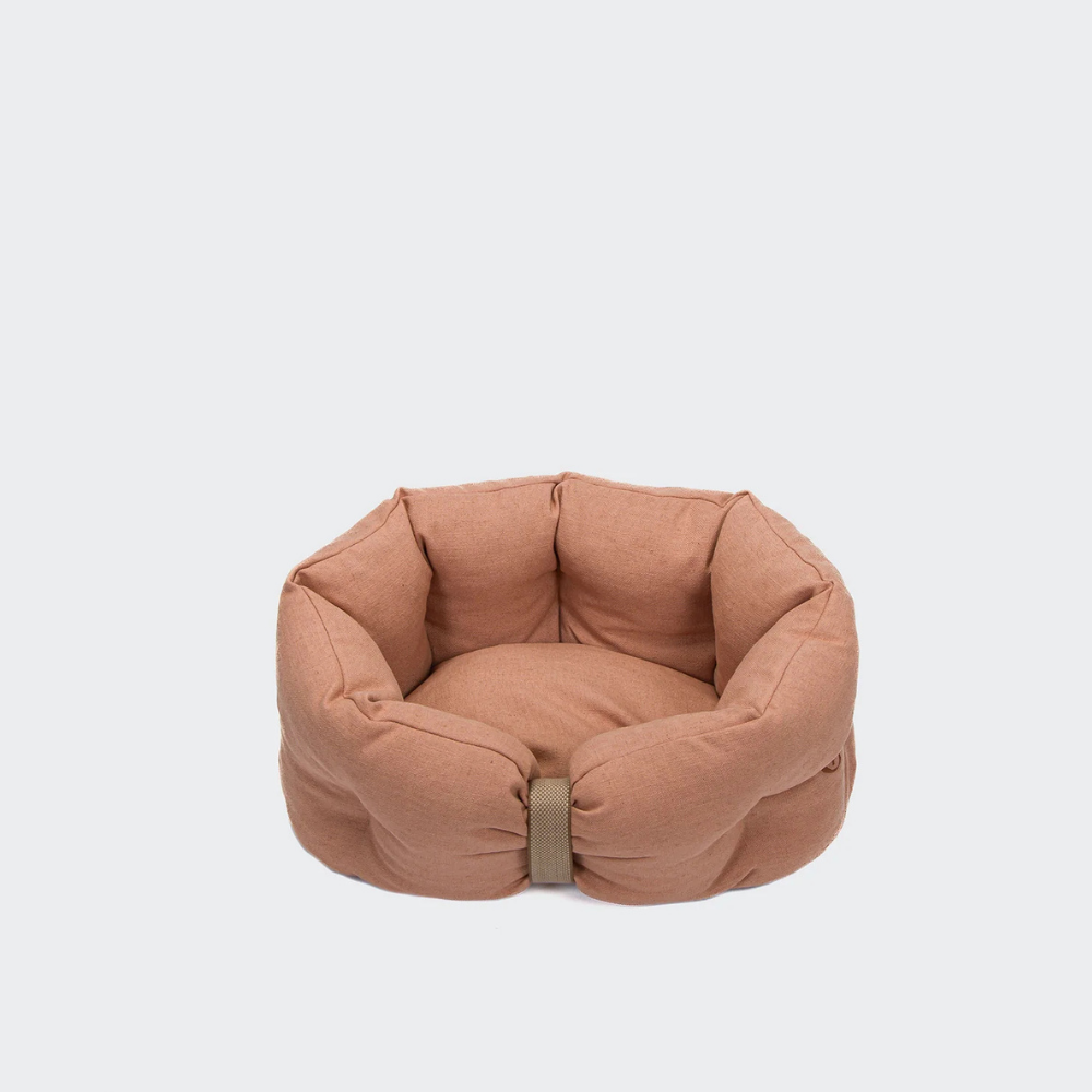 Cloud7 LTTL Hundebett Snoozy Linen-Mix Dusty Rose Größe S