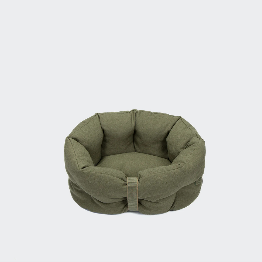 Cloud7 LTTL Hundebett Snoozy Linen-Mix Moss Größe S