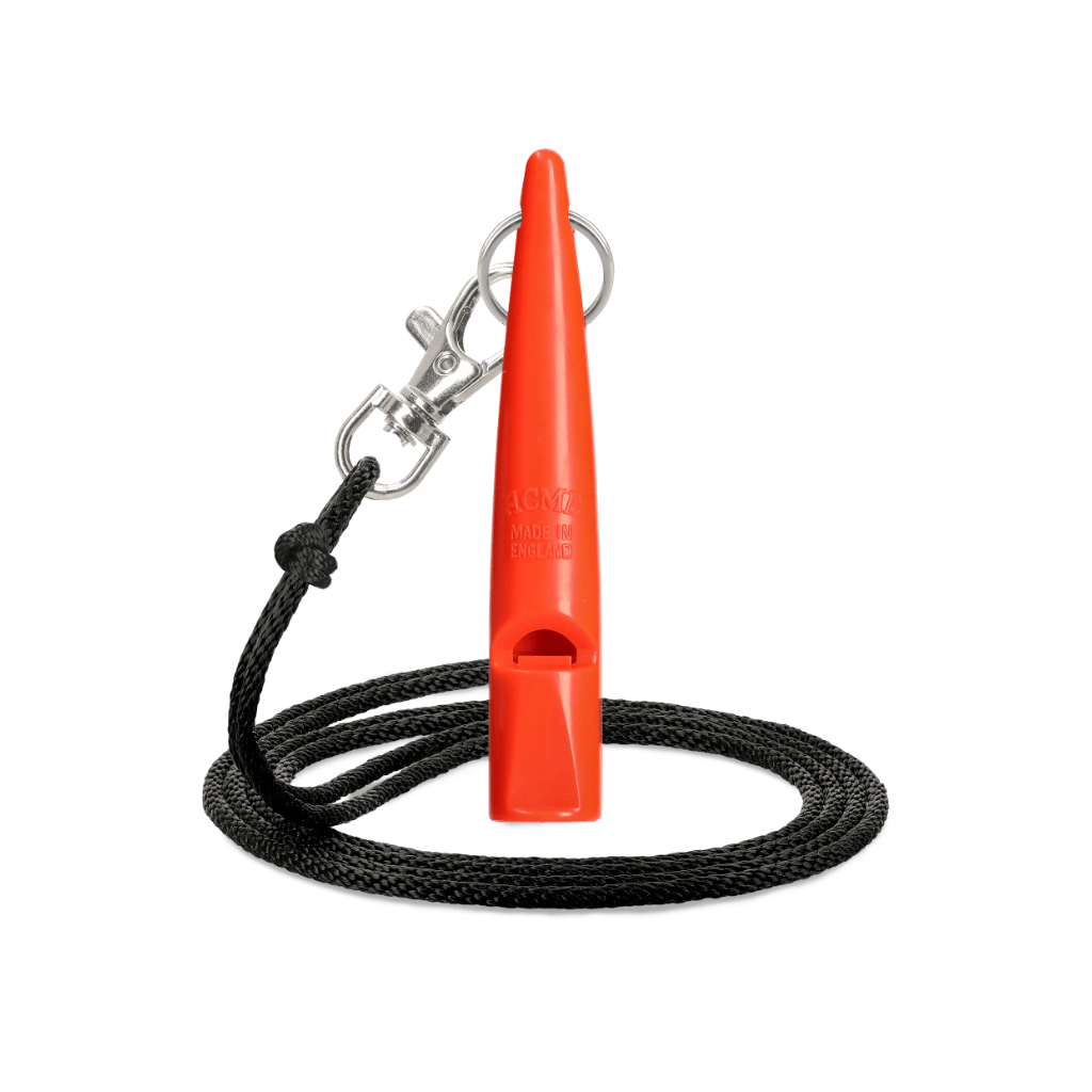 Hundepfeife 211,5 DGOrange Leuchtorange mit schwarzem Band - ACME