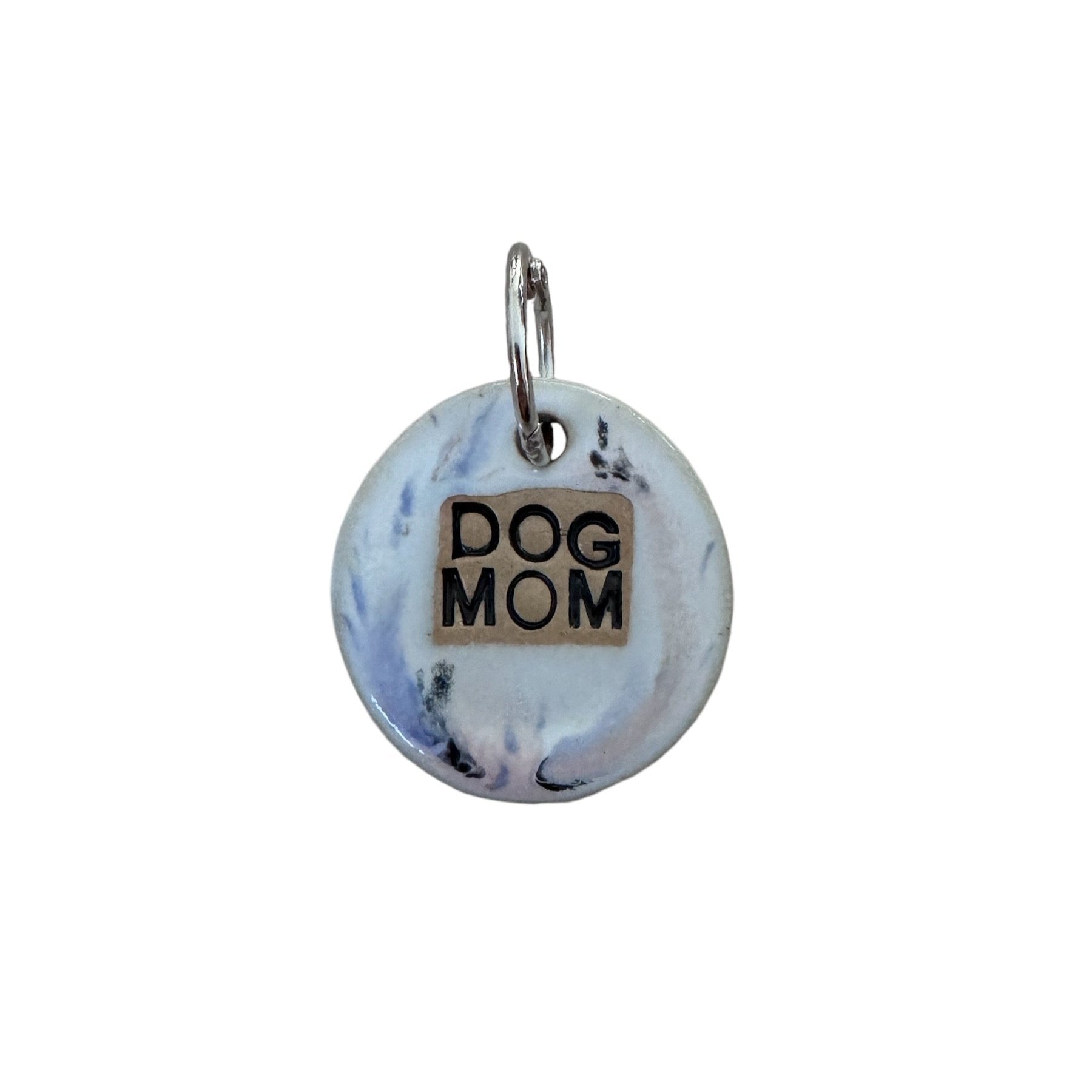 Schlüsselanhänger DOG MOM / DAD aus Keramik