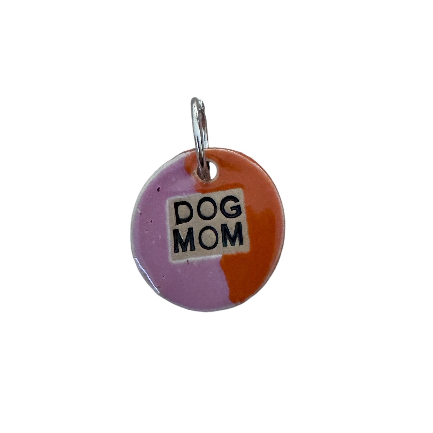 Schlüsselanhänger DOG MOM / DAD aus Keramik
