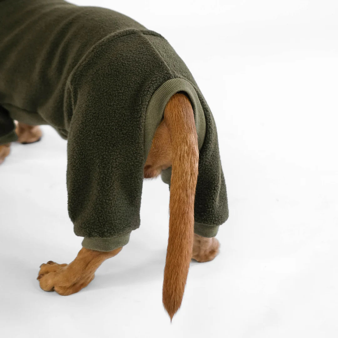 KARMA HUND Overall für Dackel in Dark Olive